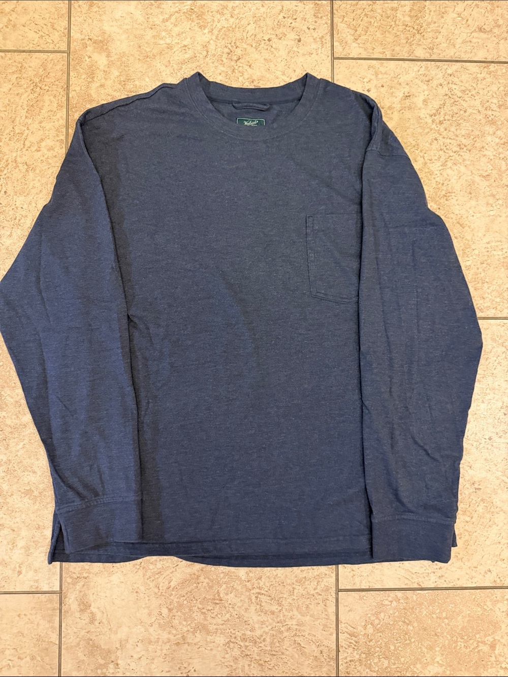Woolrich Men's Long Sleeve Crew Pocket Shirt - size large